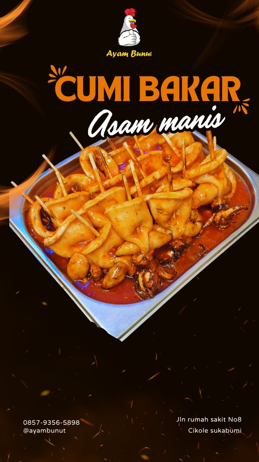 Cumi Bakar Asam Manis